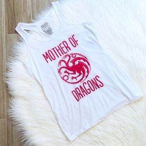 Game Of Thrones Mother Of Dragons White Tank